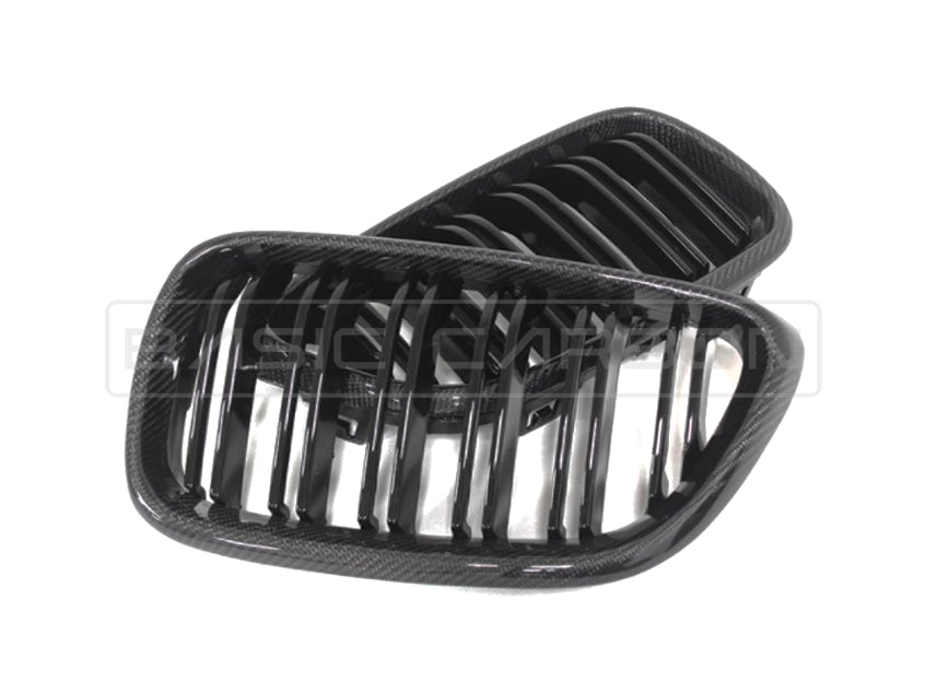 Basic Carbon BMW F20 F21 LCI Carbon Fibre Kidney Grille (Inc. 125i, M135i & M140i)