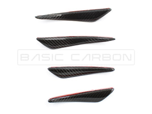 Basic Carbon Universal Pre-Preg Dry Carbon Front Bumper Corner Canard