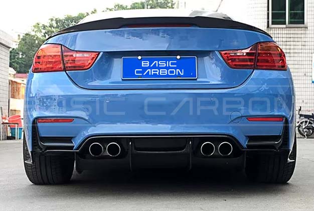 Basic Carbon BMW F83 M4 Performance Style Pre-Preg Carbon Rear Spoiler