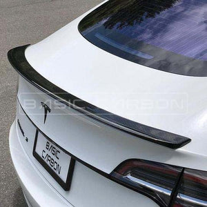 Basic Carbon Tesla Model 3 Dry Carbon Fibre Rear Spoiler