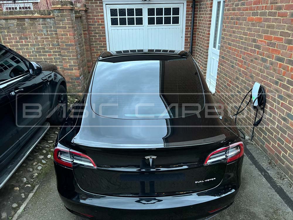 Basic Carbon Tesla Model 3 Dry Carbon Fibre Rear Spoiler